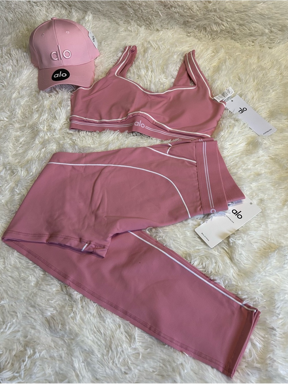 Seamless High-Waist Pink Active Leggings